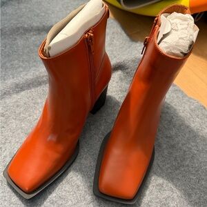 Women's Orange Ankle Boots